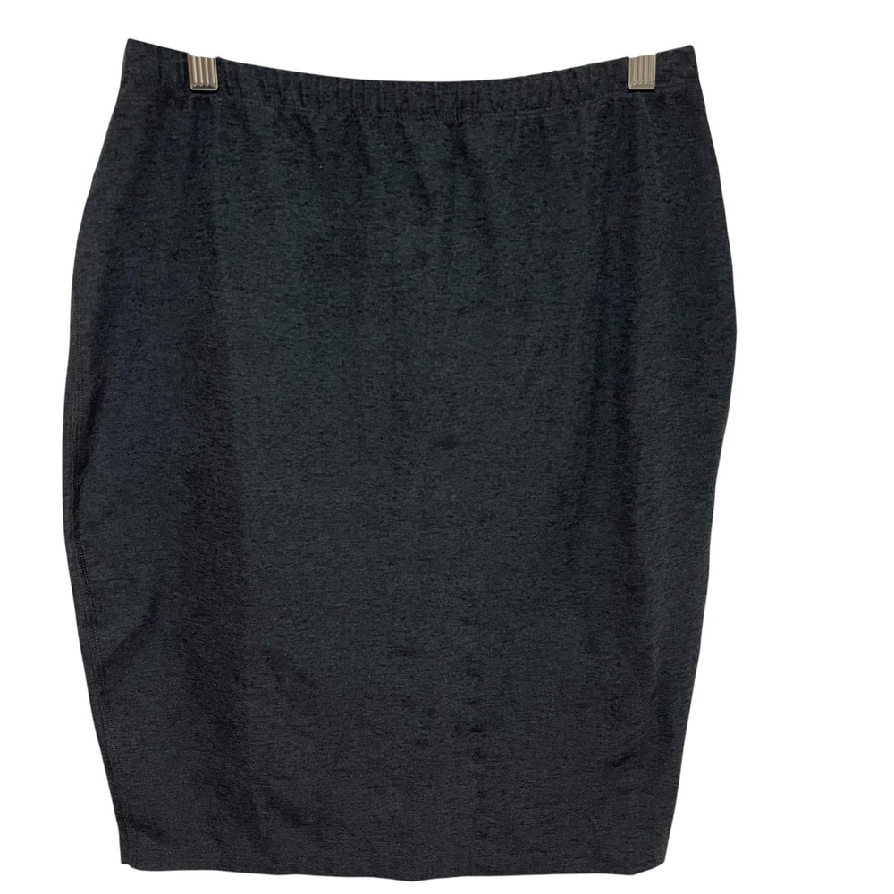 Beyond Yoga Skirt Womens Large Black Pull On Knee Length Stretch Casual USA‎